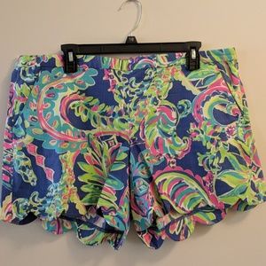 Lilly Pulitzer Scalloped Hem Shorts